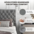 Modern Upholstered King Size Bed | Premium Fabric Bed