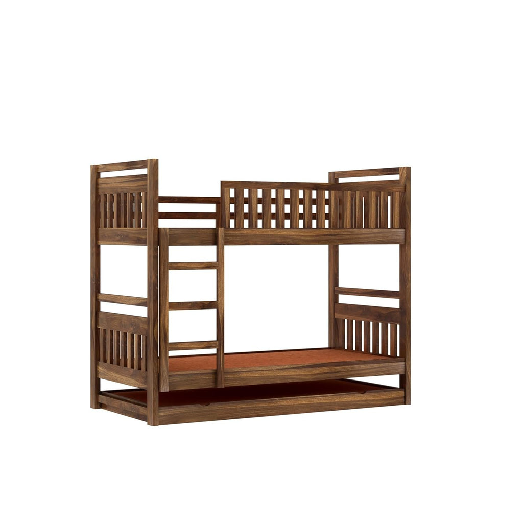 Timblyn Solid Sheesham Wood Bunk Bed (Without Storage)