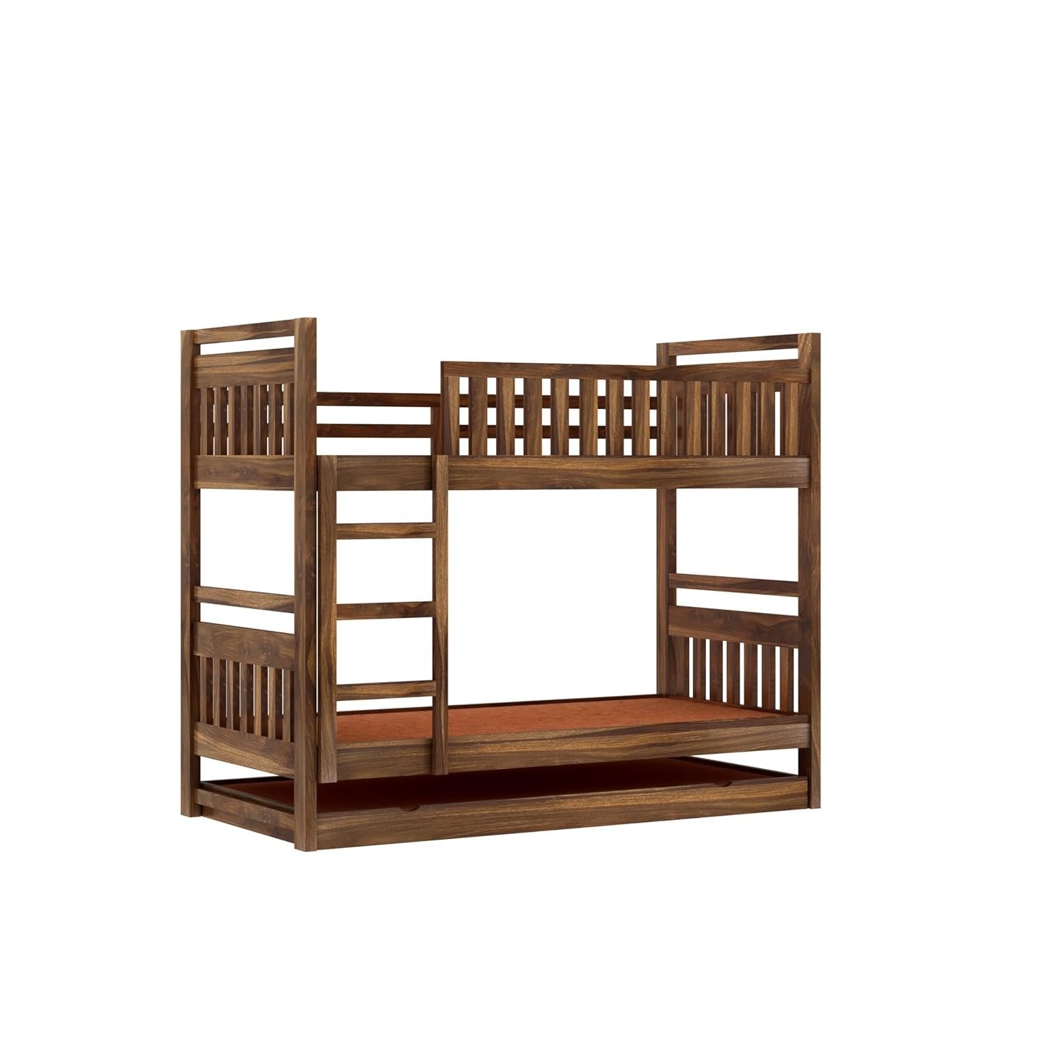 Timblyn Solid Sheesham Wood Bunk Bed (Without Storage)