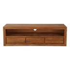 Solid Wood Voted Plasma Tv unit Grand Honey
