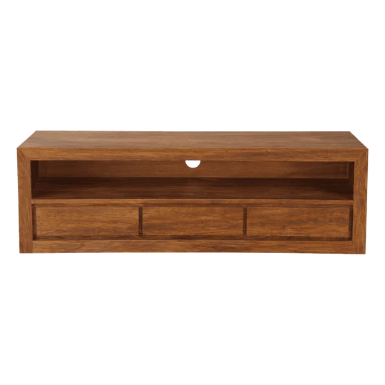 Solid Wood Voted Plasma Tv unit Grand Honey