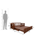 Sofa Cum Bed With Mini Storage and Side Pockets