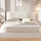 Modern Upholstered Queen Size Bed | Premium Fabric Bed