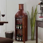 Bottle Shpe Bar Cabinet Solid Wood Bar Cabinet