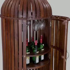 Bottle Shpe Bar Cabinet Solid Wood Bar Cabinet