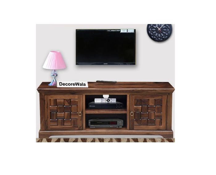 Bandung Solid Wood Two Doors TV Cabinet