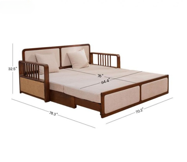 wooden sofa cum bed