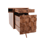 Barkwood Study Table with Storage