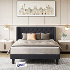 Modern Upholstered King Size Bed | Premium Fabric Bed