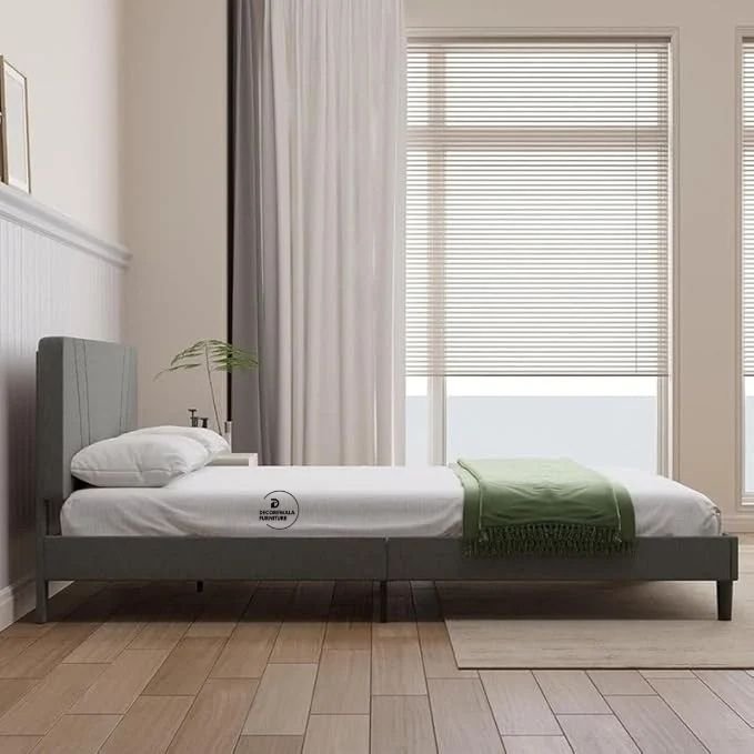 Modern Upholstered King Size Bed | Premium Fabric Bed