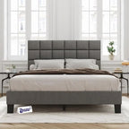 Modern Upholstered King Size Bed | Premium Fabric Bed