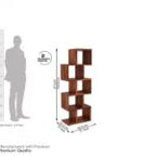 Pagetrax Sheesham Wood Ladder Book Shelf