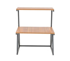Ascot Engineered Wood Microwave Stand With 2 Tier Kitchen Organizer Storage