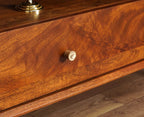Boston Solid Wood Rattan Cane Tv Cabinet