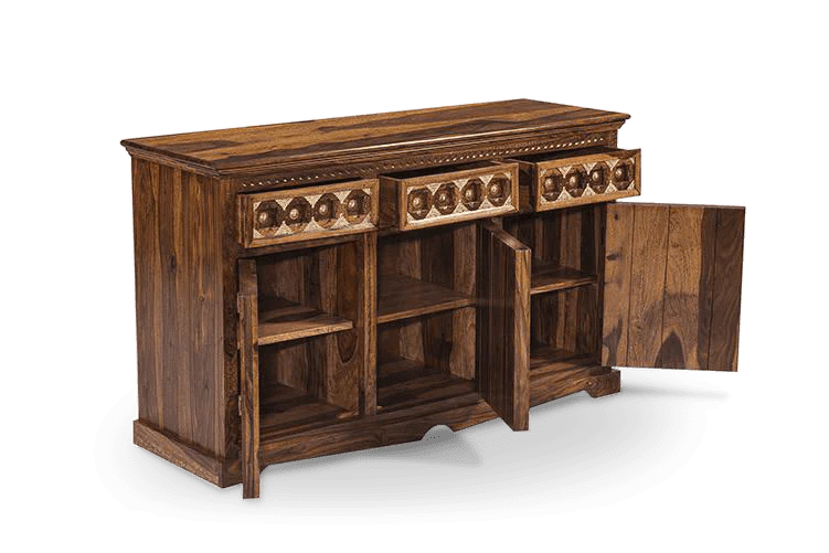 Solid Wood Brass Sideboard D