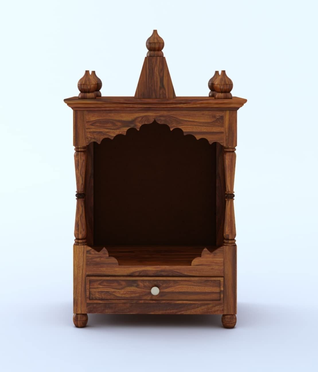 Mandir Design for Home Wooden Temple Modern Pooja unit