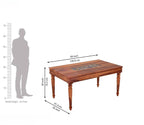 Boho 6 Seater Dining Table Set