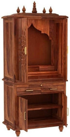 Mandir Design for Home Wooden Temple Modern Pooja unit
