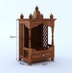 Mandir Design for Home Wooden Temple Modern Pooja unit