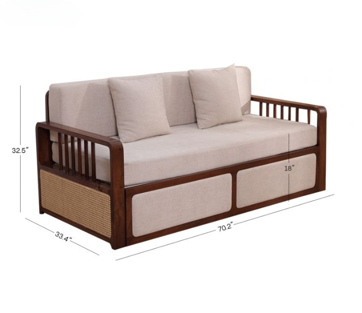wooden sofa cum bed