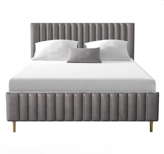 Modern Upholstered King Size Bed | Premium Fabric Bed