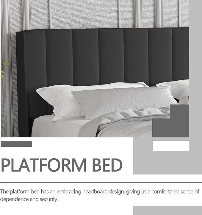 Modern Upholstered King Size Bed | Premium Fabric Bed