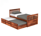 Millo Kids Trundle Bed With Storage