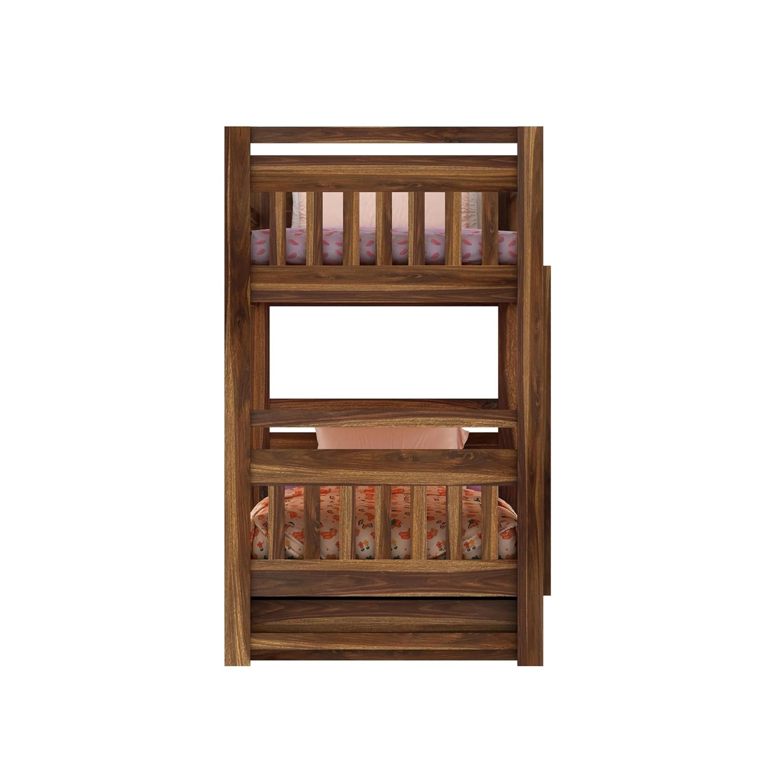 Timblyn Solid Sheesham Wood Bunk Bed (Drawer Storage)