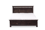 Solid Wood Kuber Bed with Drawer Trolley Storages