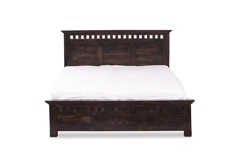 Solid Wood Kuber Bed with Drawer Trolley Storages