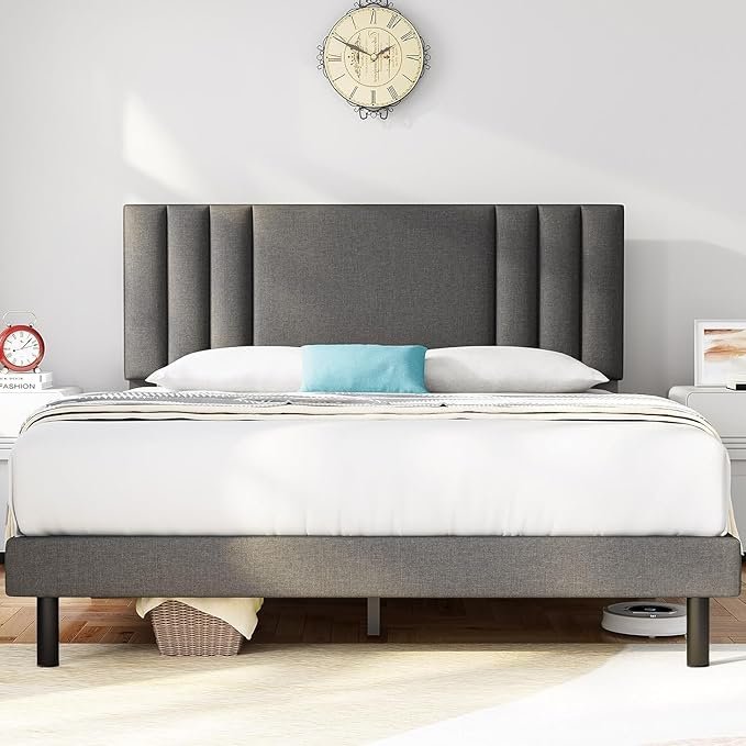 Modern Upholstered King Size Bed | Premium Fabric Bed