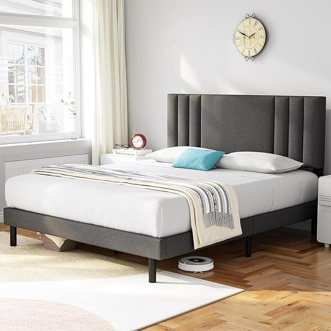 Modern Upholstered King Size Bed | Premium Fabric Bed