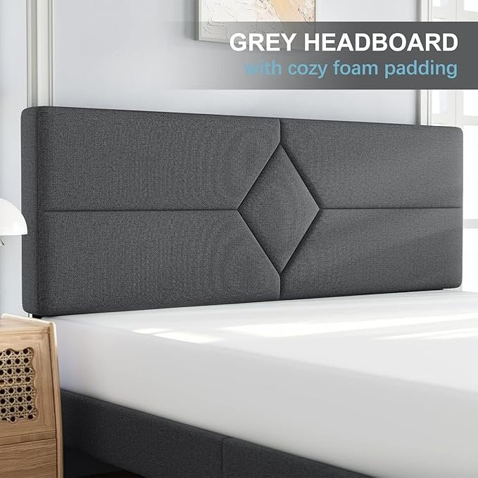 Modern Upholstered King Size Bed | Premium Fabric Bed