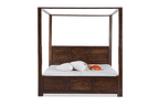 Nestora Solid Wood Poster Bed With Storage Home