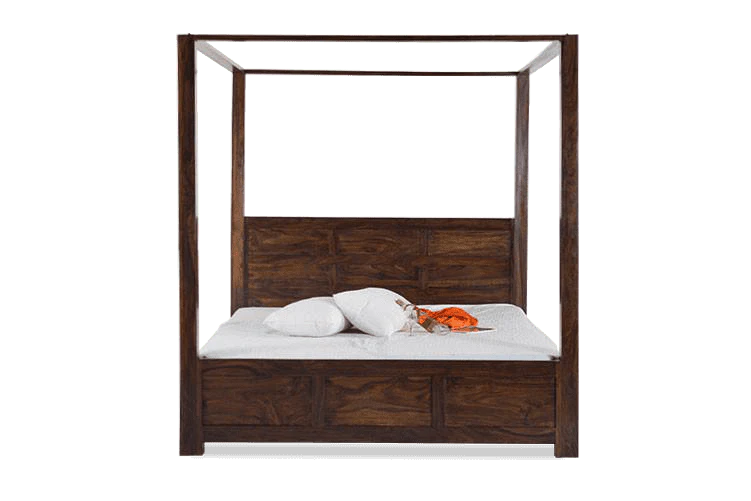 Nestora Solid Wood Poster Bed With Storage Home