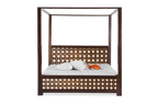 Solid Wood Luxury Poster Bed with Hydraulic Storage