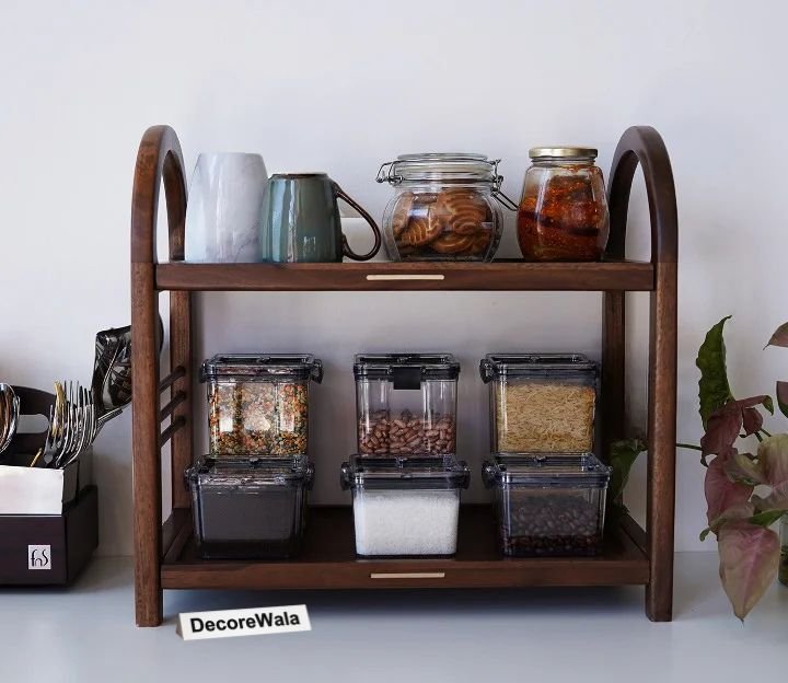 Mivra Solid Wood Kitchen Rack