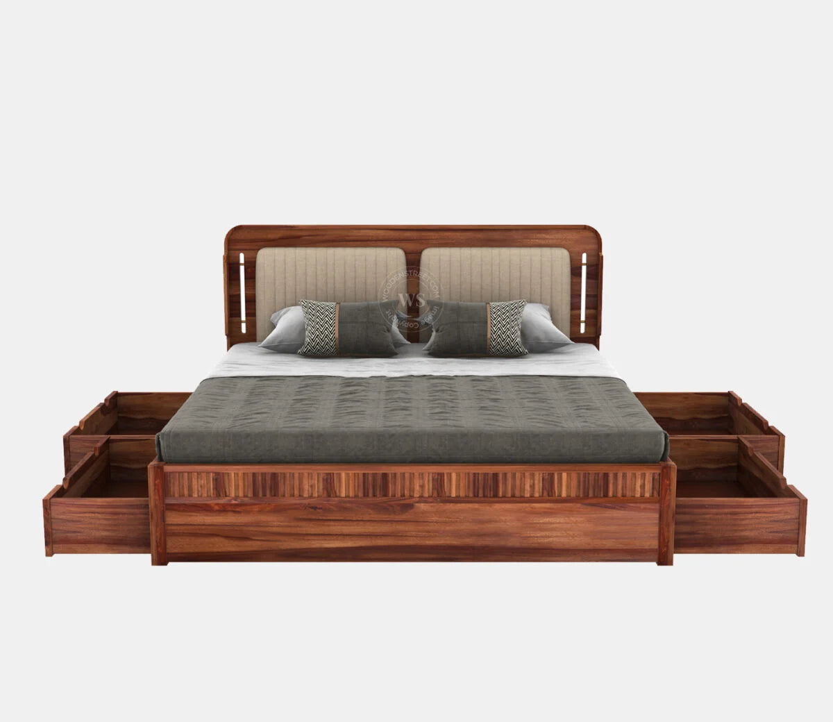 Slumbra Premium Sheesham Wood Bed