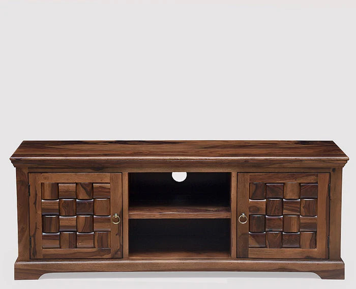 Bandung Solid Wood Two Doors TV Cabinet