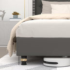 Modern Upholstered Queen Size Bed Premium Fabric Double  Bed Cot Bed