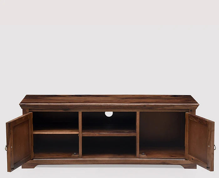 Bandung Solid Wood Two Doors TV Cabinet