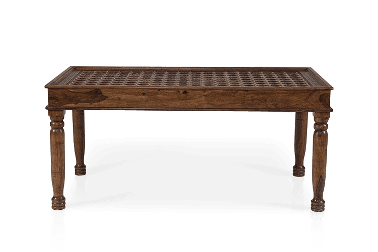 Solid Wood Brass Dining Set