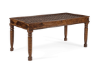 Solid Wood Brass Dining Set