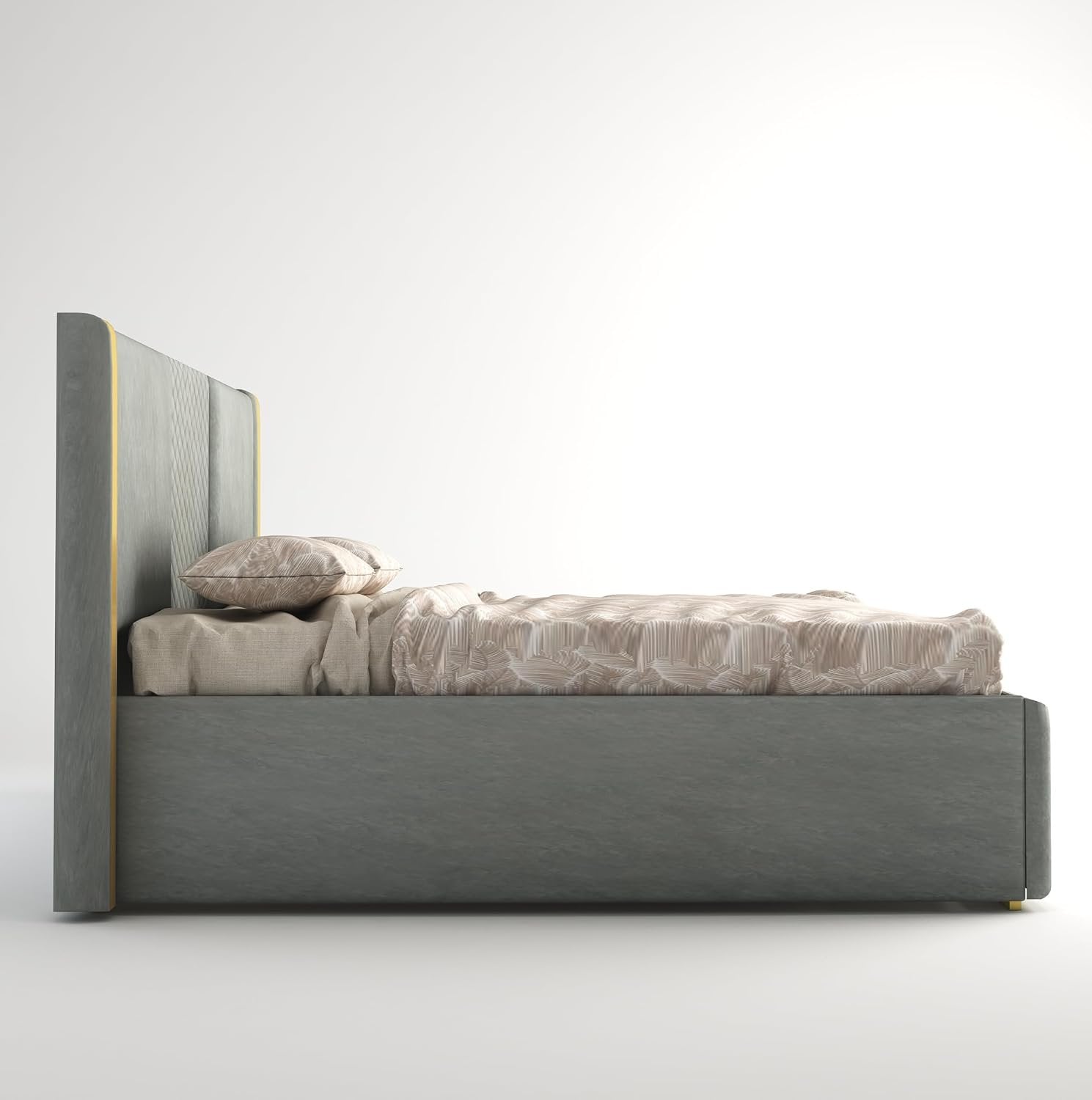 Premium Upholstered Bed With Storage