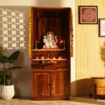 Sheesham Pooja Mandir with Drawer