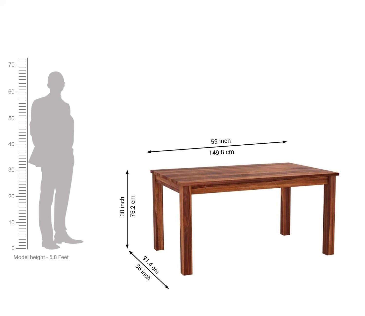 Orson 6 Seater Dining Chair and Table