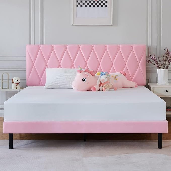 Modern Upholstered King Size Bed | Premium Fabric Bed