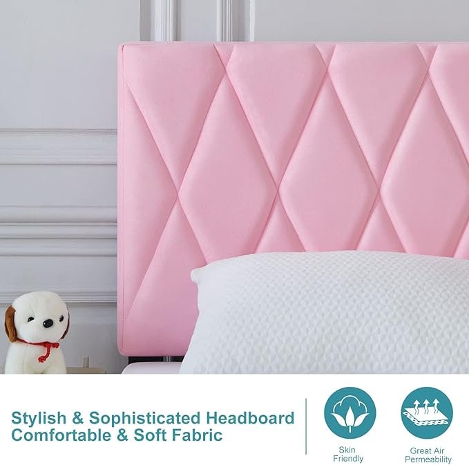 Modern Upholstered King Size Bed | Premium Fabric Bed