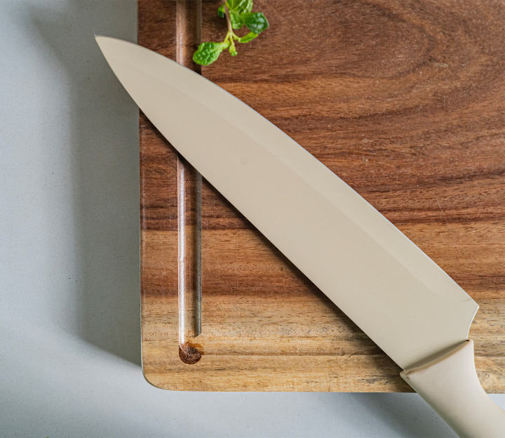 Naturaft Mango Wood Handcrafted Non Slip Chopping Board