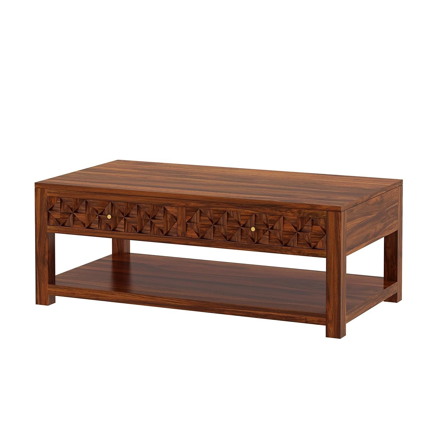 Beanoak Solid Sheesham Wood Coffee Table